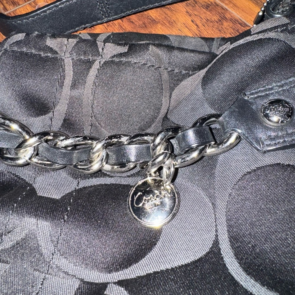 Coach Black Chain Shoulder Bag